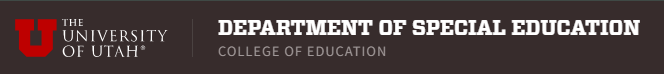 University of Utah Department of Special Education
